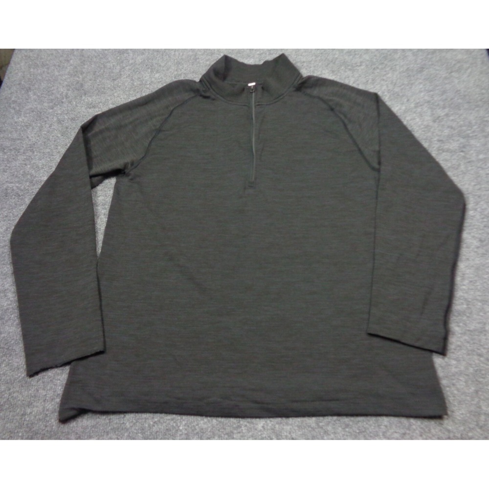 Lululemon Shirt Men L Black Metal Vent Tech 1/4 Zip Lightweight Performance Run